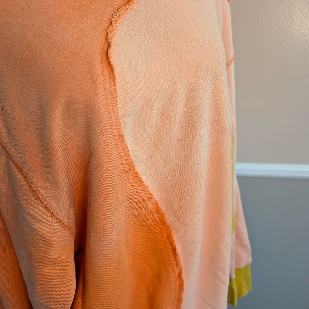 Free People Colorblock Sweatshirt In Orange And Y… - image 2